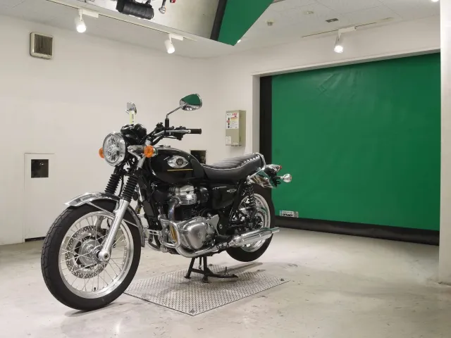 Kawasaki W800-2 2025, чёрный, фото 4