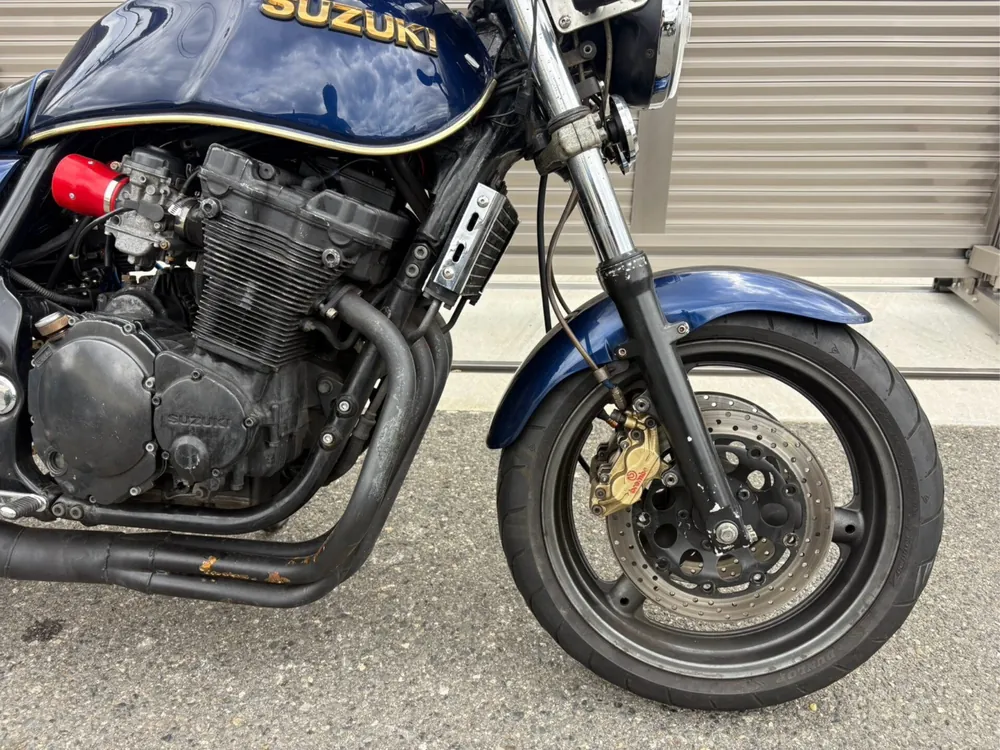 Suzuki Inazuma 400 2005, navy blue, фото 7