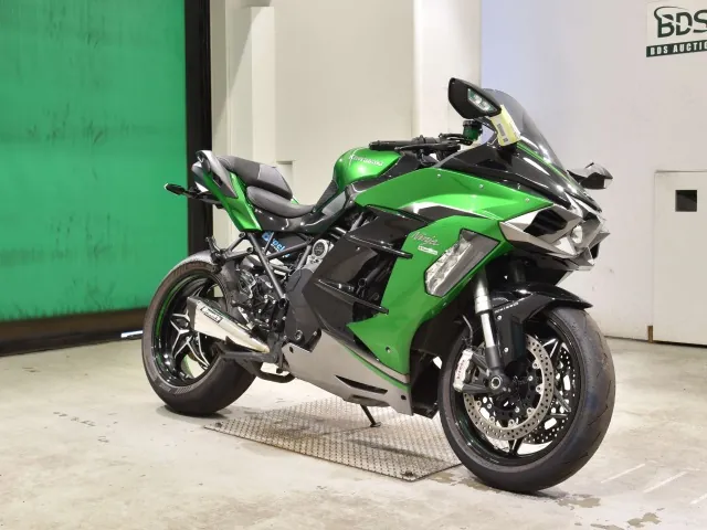 Kawasaki Ninja H2 SX 2021, чёрный, зелёный, фото 3