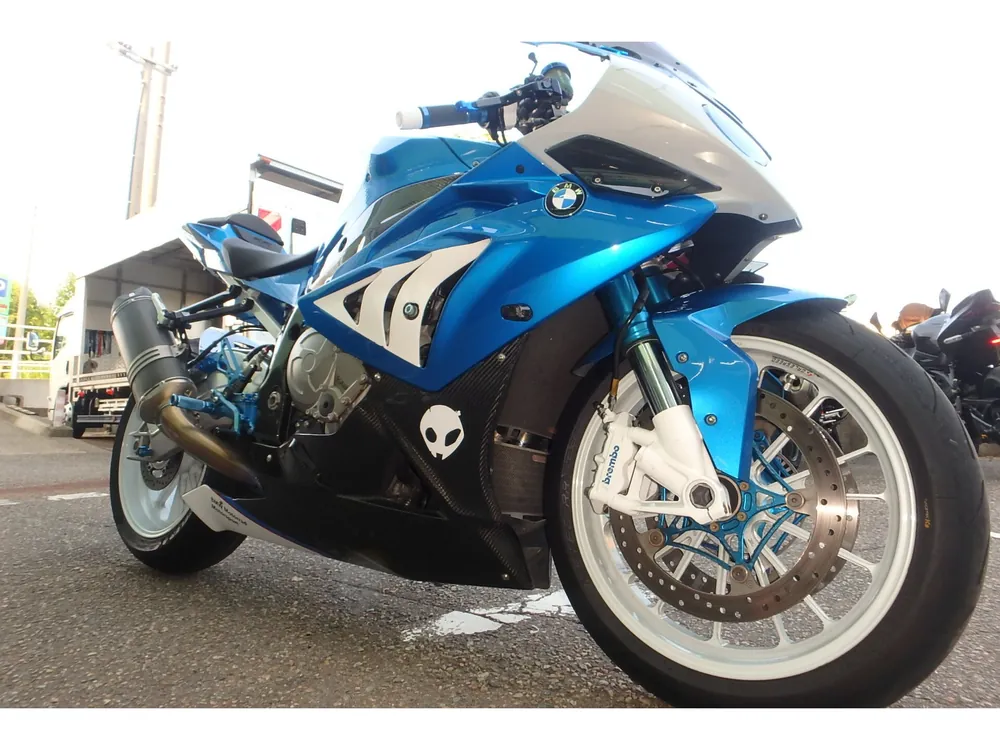 BMW S1000Rr 2012, белый, синий, фото 3
