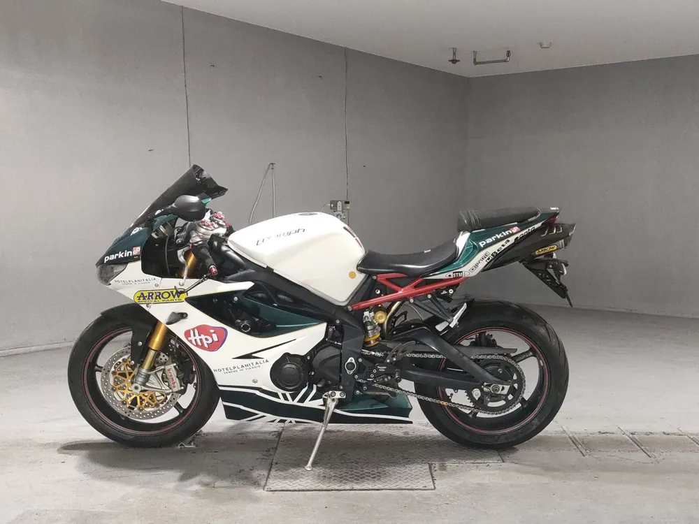 Triumph Daytona 675 R 2011, white/green, фото 2