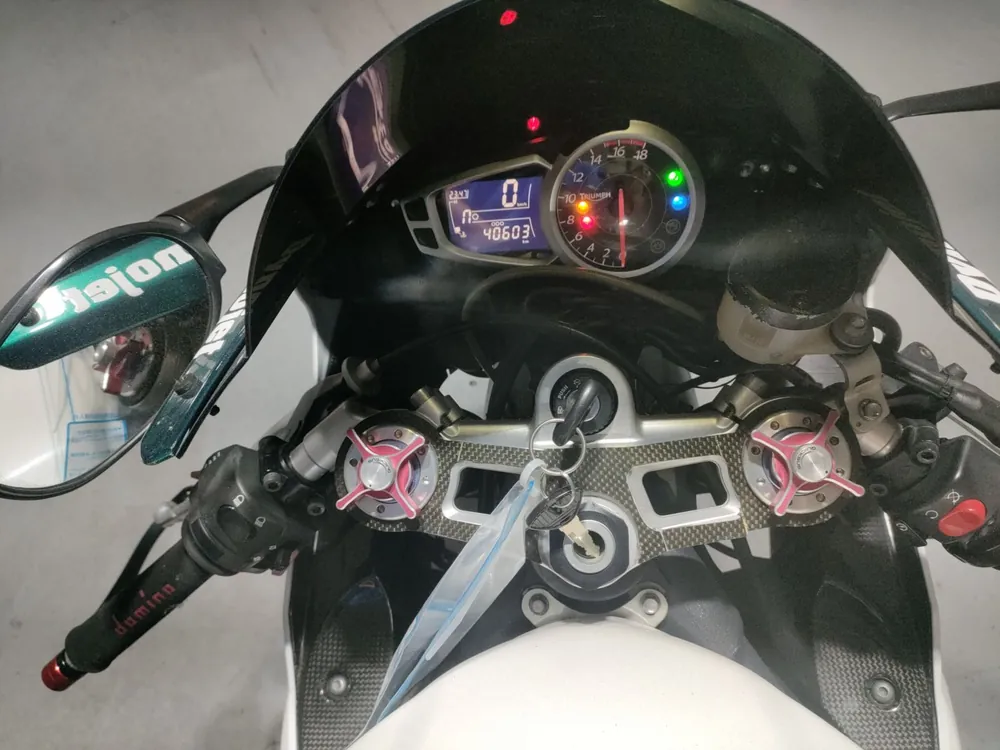 Triumph Daytona 675 R 2011, white/green, фото 5
