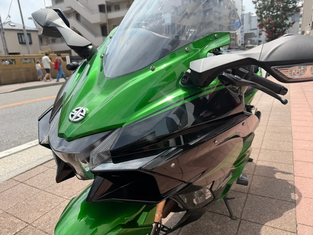 Kawasaki Ninja H2 SX 2018, чёрный, зелёный, фото 6