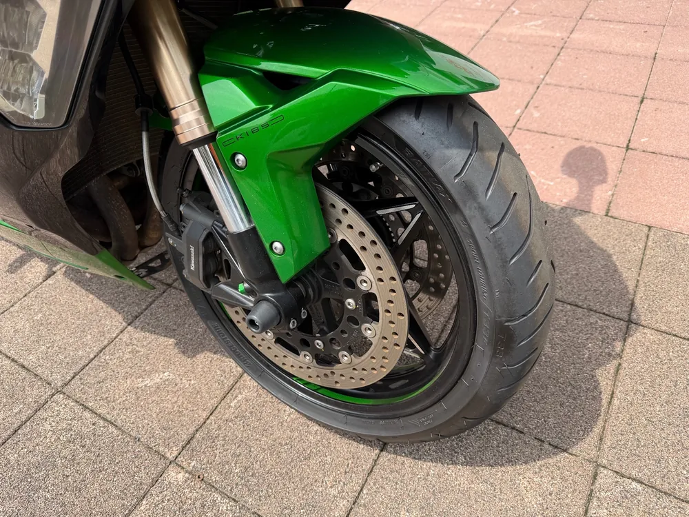 Kawasaki Ninja H2 SX 2018, чёрный, зелёный, фото 8