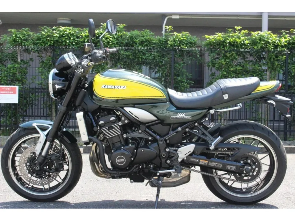 Kawasaki Z900RS 2024, жёлтый, зелёный, фото 4