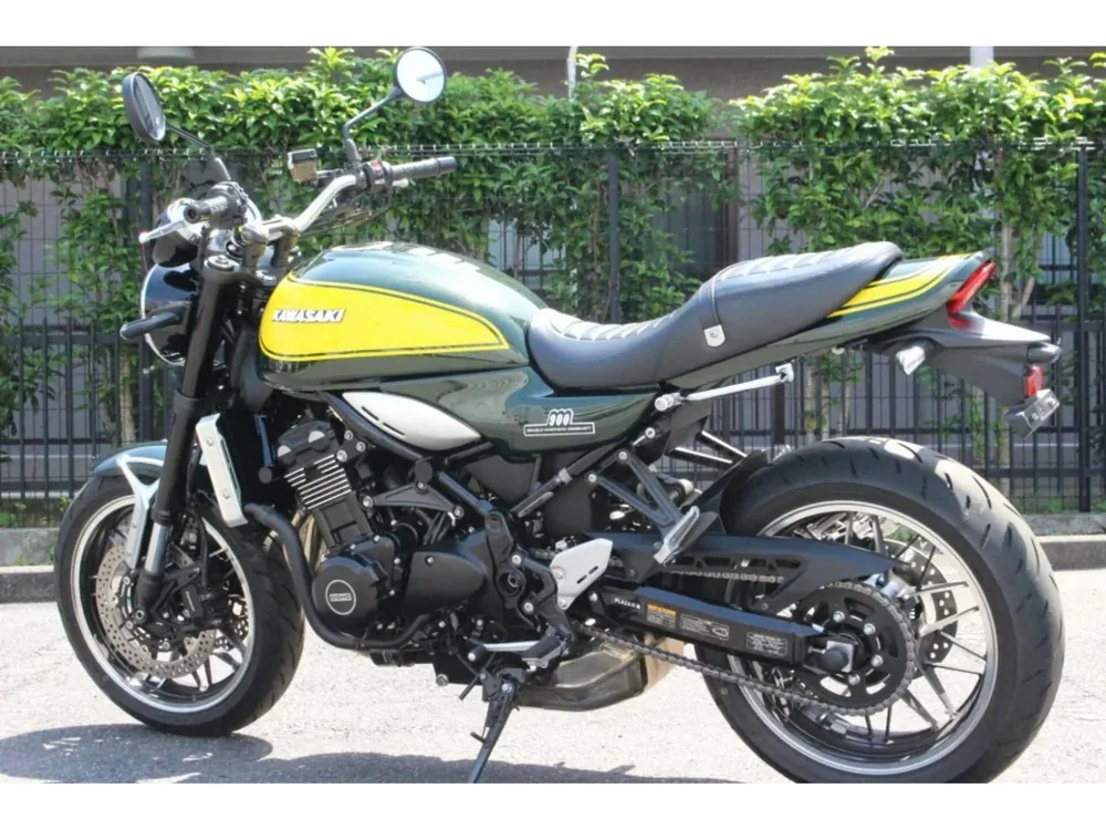 Kawasaki Z900RS 2024, жёлтый, зелёный, фото 6