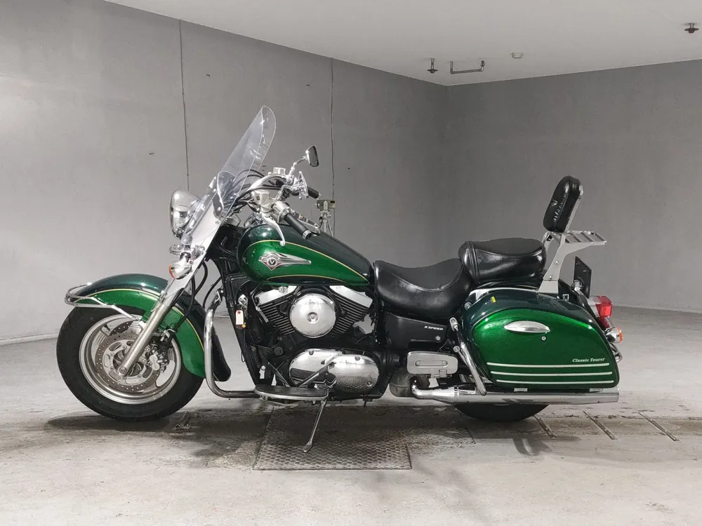 Kawasaki Vulcan 1500 Classic Tourer 1999, зелёный, фото 2