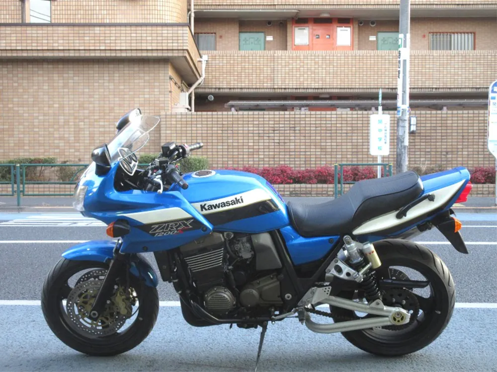 Kawasaki ZRX1200R 2001, blue / white, фото 2