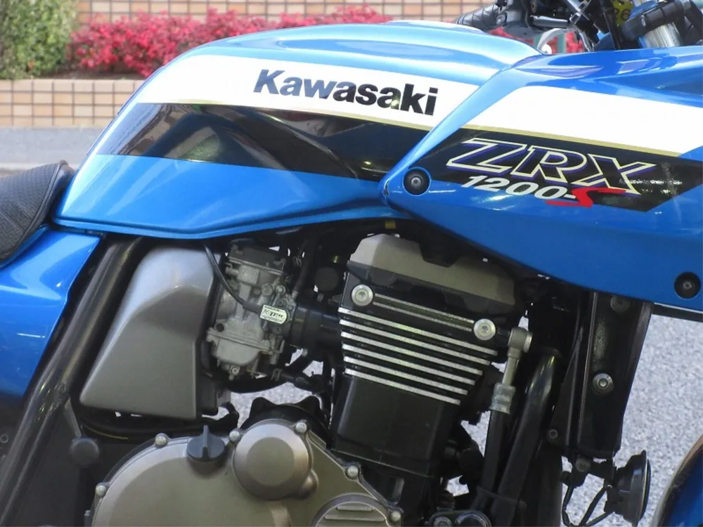 Kawasaki ZRX1200R 2001, blue / white, фото 9