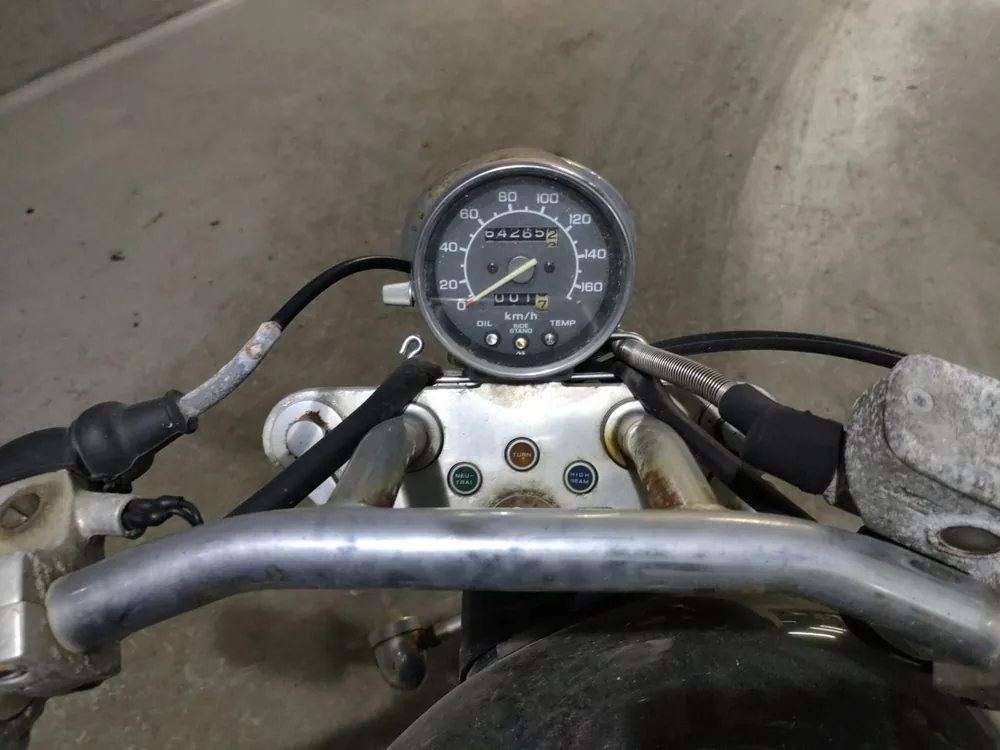 Honda Steed 400 1993, чёрный, фото 5