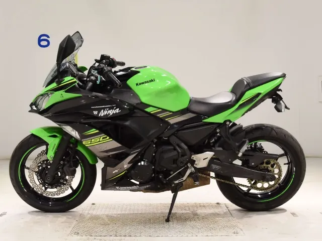 Kawasaki Ninja650A 2019, black | green, фото 2
