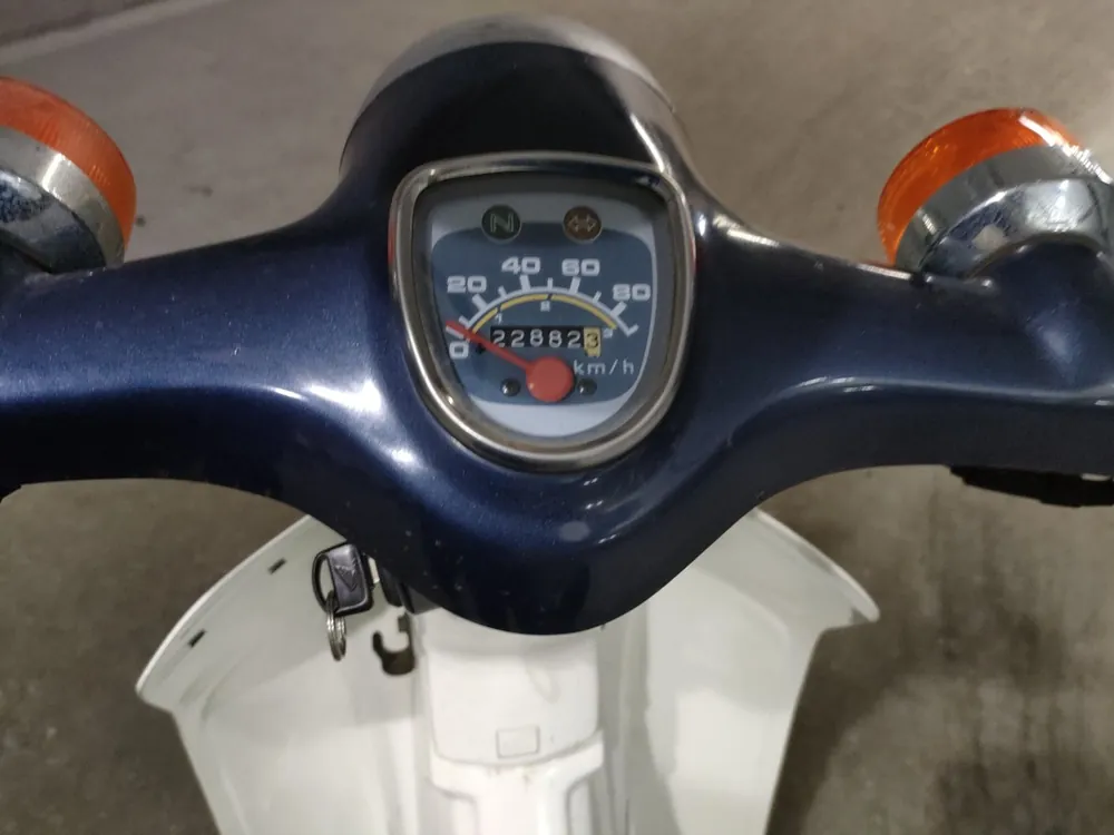Honda Super Cub, синий, фото 5