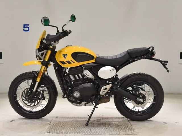 Triumph SCRAMBLER 400XC 2026, black | yellow, фото 2