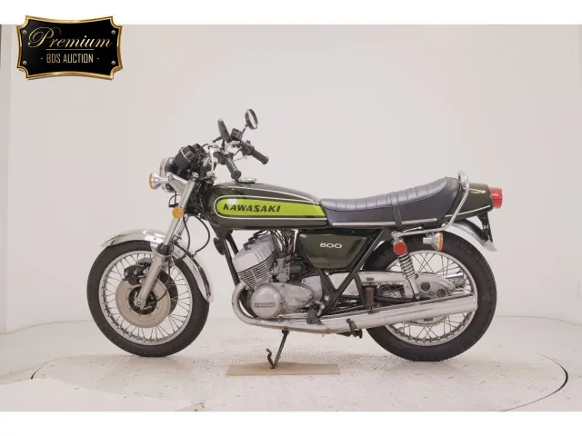 Kawasaki Mach 500SS 1992, зелёный, фото 2