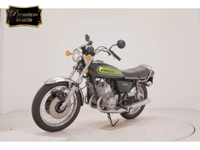 Kawasaki Mach 500SS 1992, зелёный, фото 4