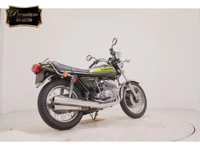 Kawasaki Mach 500SS 1992, зелёный, фото 5