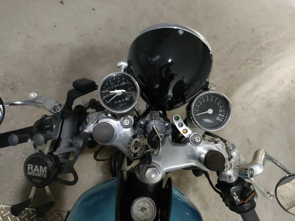 Yamaha SR400 1999, синий, фото 5