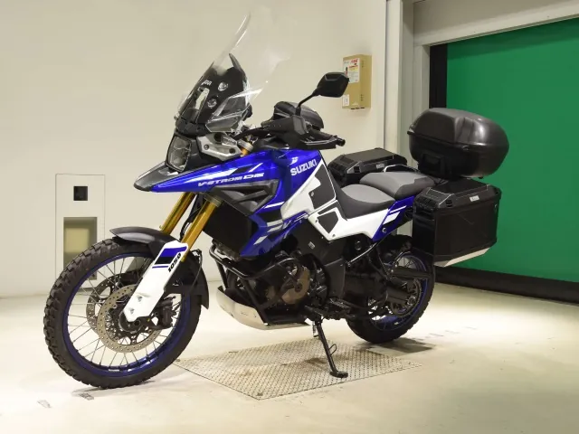 Suzuki V Strom 1050De 2024, белый, синий, фото 4
