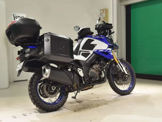 Suzuki V Strom 1050De 2024, белый, синий, фото 5