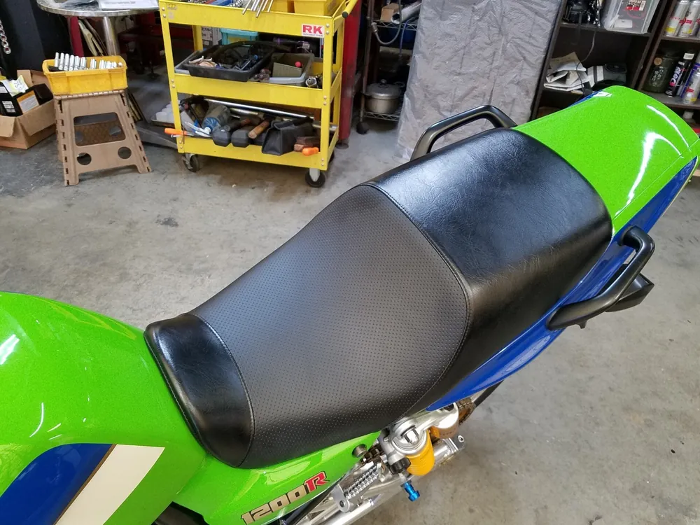 Kawasaki ZRX1100 2000, белый, lime, синий, фото 10