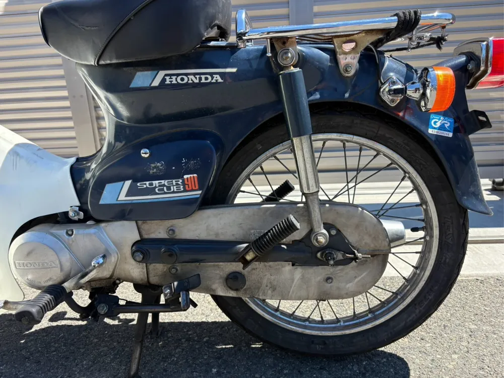 Honda Super Cub, white / navy blue, фото 9
