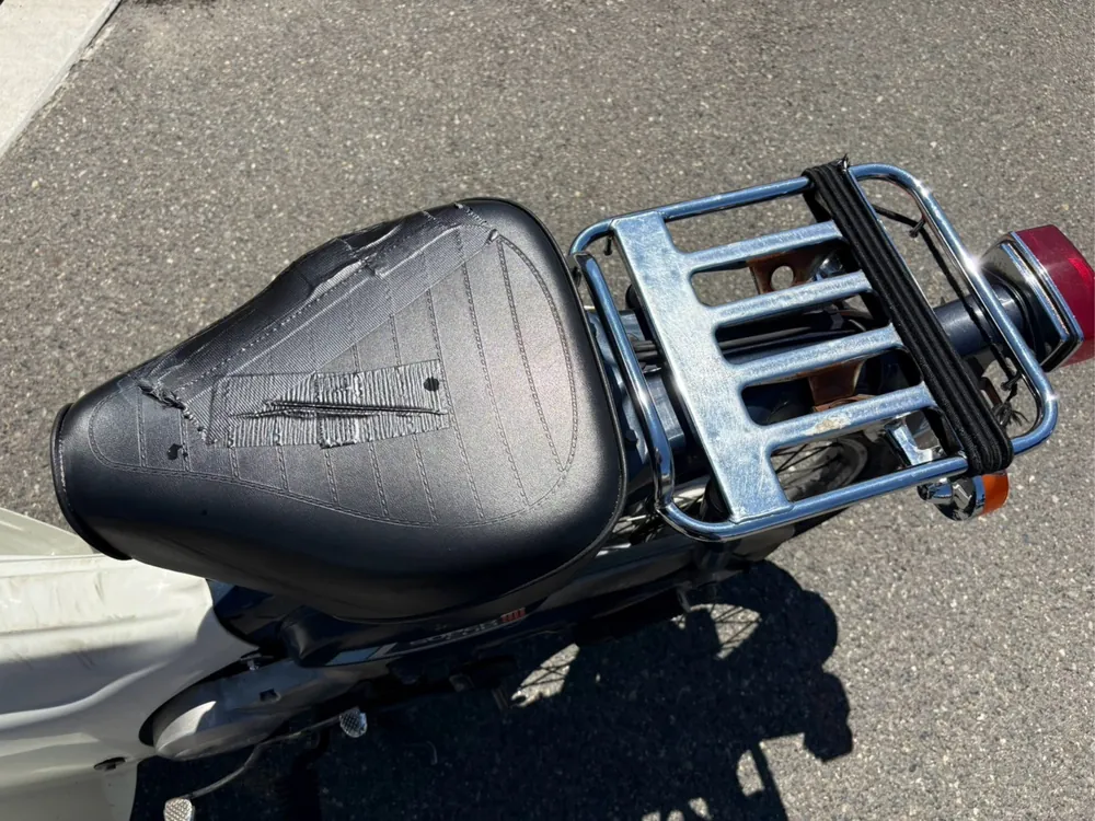Honda Super Cub, white / navy blue, фото 10