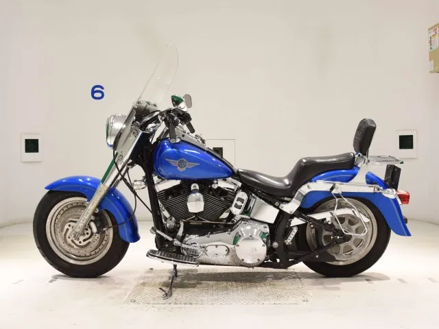 Harley-Davidson FLSTF 1450 2002, синий, фото 2
