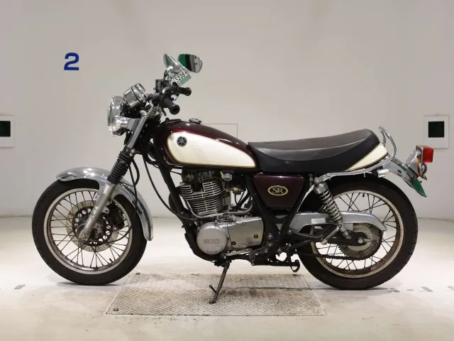 Yamaha SR400 2008, dark red wine, фото 2