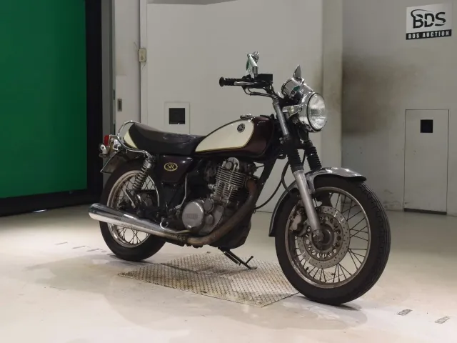 Yamaha SR400 2008, dark red wine, фото 3