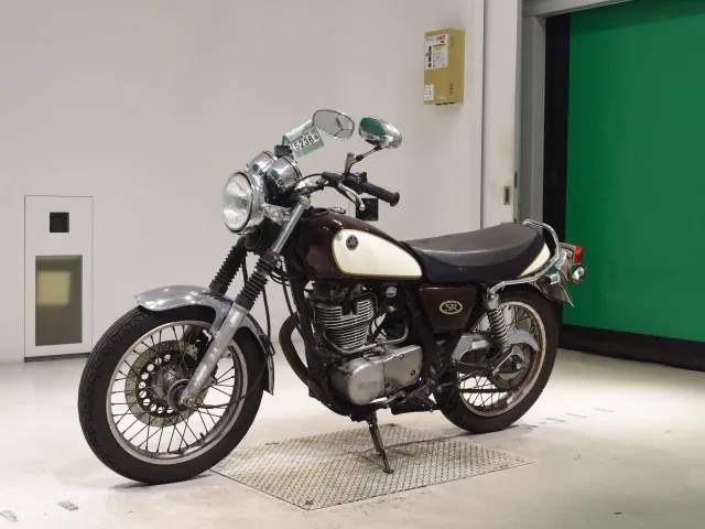 Yamaha SR400 2008, dark red wine, фото 4
