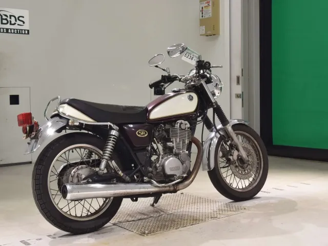 Yamaha SR400 2008, dark red wine, фото 5