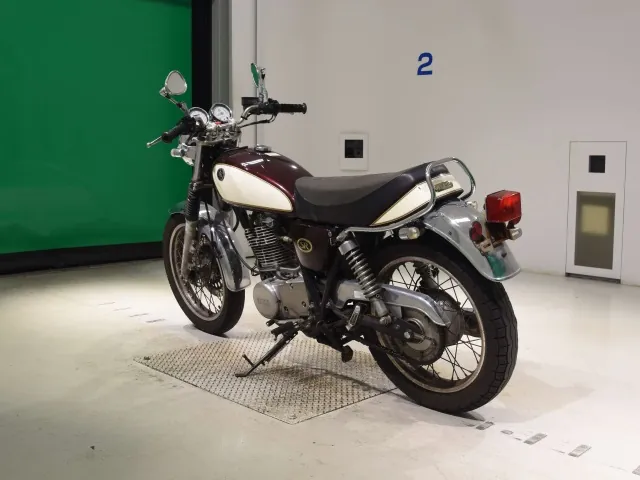 Yamaha SR400 2008, dark red wine, фото 6