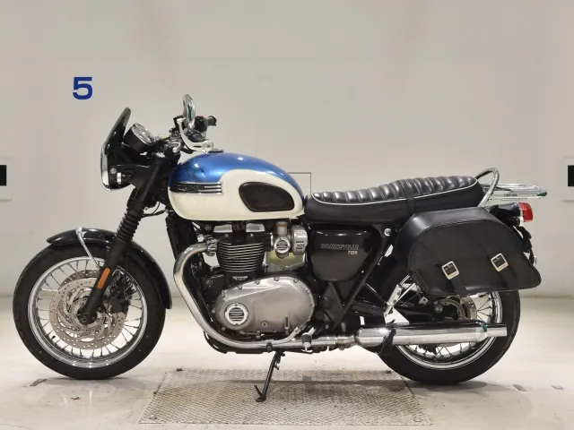 Triumph Bonneville T120 2017, white | blue, фото 2