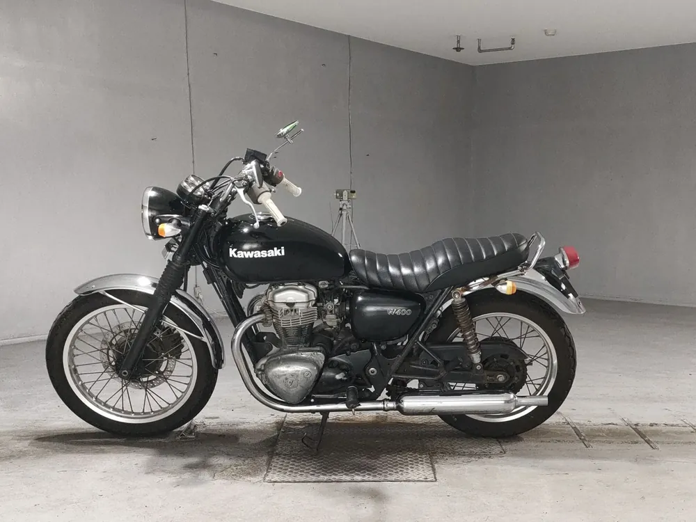 Kawasaki W400 2006, чёрный, фото 2