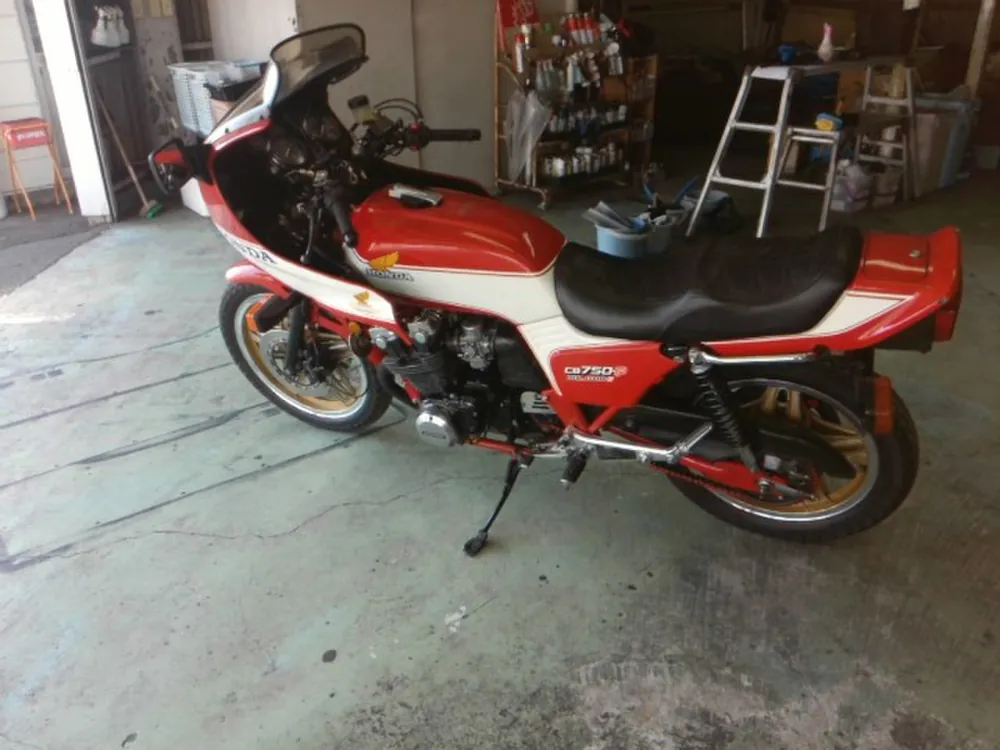 Honda CB750FB 1981, white / red, фото 2