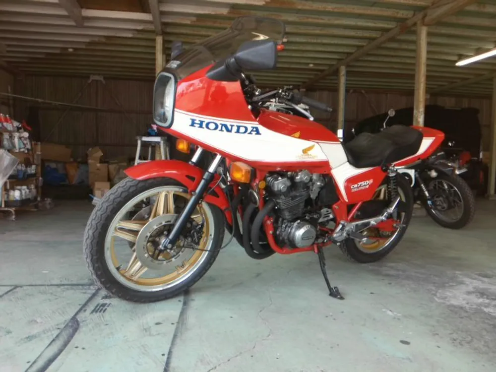 Honda CB750FB 1981, white / red, фото 5