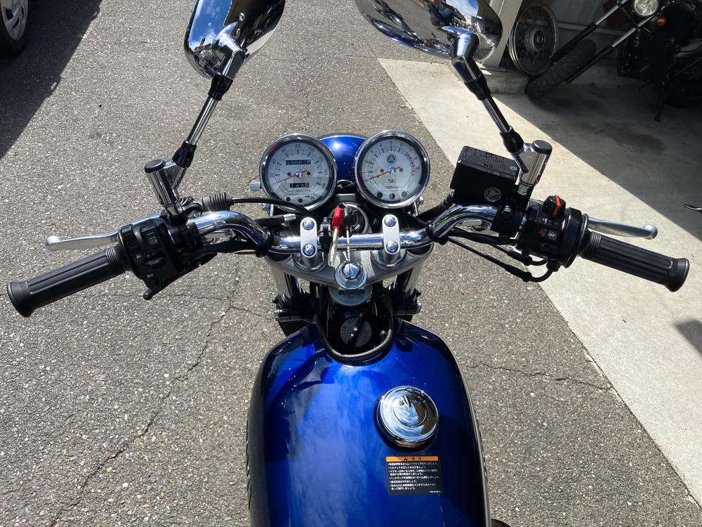 Yamaha SR400 Final Edition Limited 2021, синий, фото 3