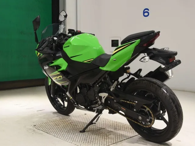 Kawasaki Z400 2023, black | green, фото 6