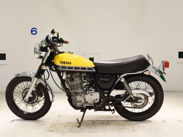 Yamaha SR400 2016, чёрный, жёлтый, фото 2