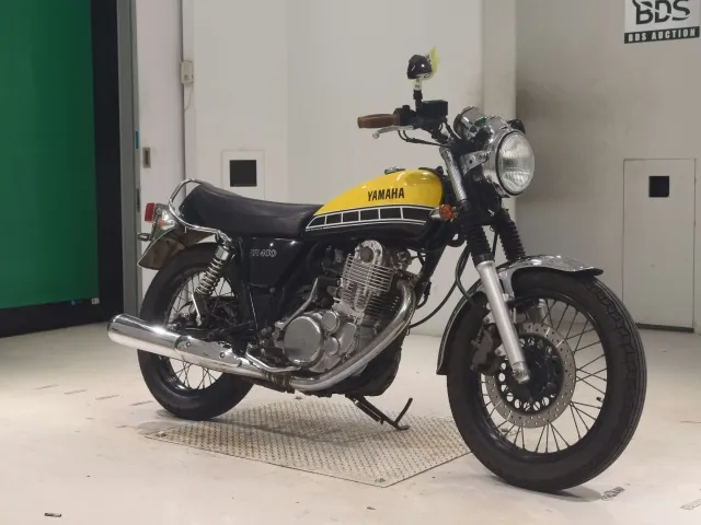 Yamaha SR400 2016, чёрный, жёлтый, фото 3