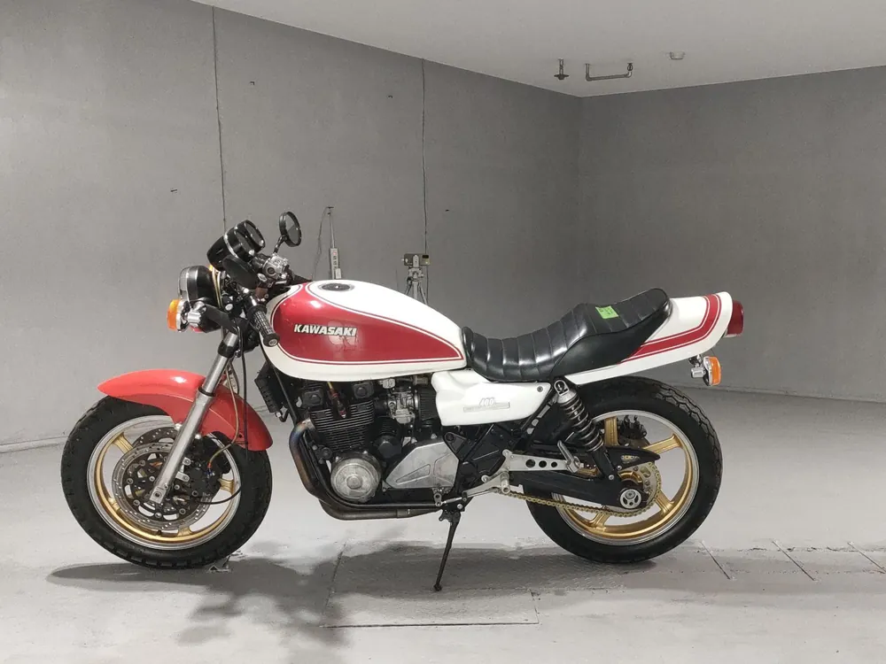 Kawasaki Zephyr 400 1992, white / red, фото 2