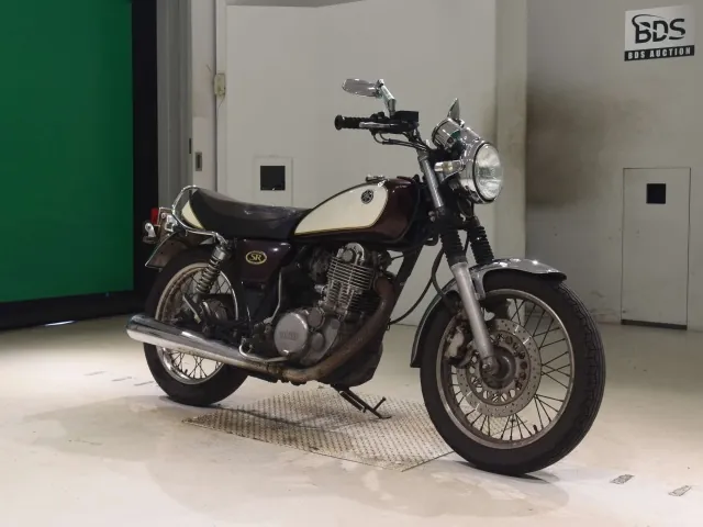 Yamaha SR400 2008, dark red wine, фото 3