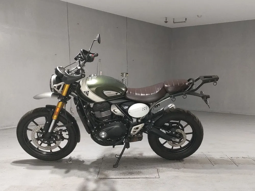 Triumph Scrambler 400 X 2024, зелёный, фото 2