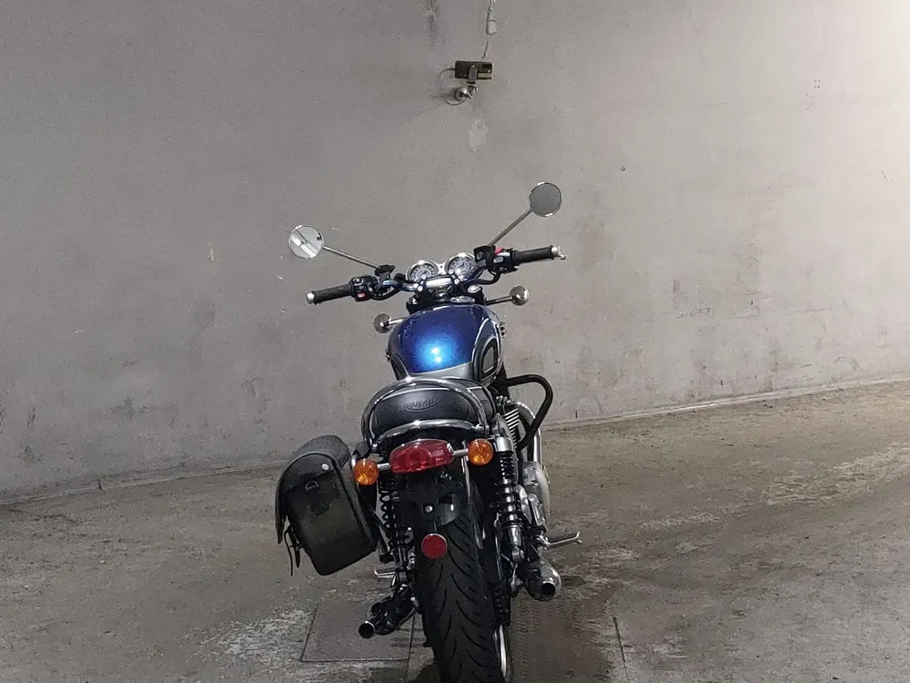 Triumph T120 Bonneville 2022, silver / blue, фото 4