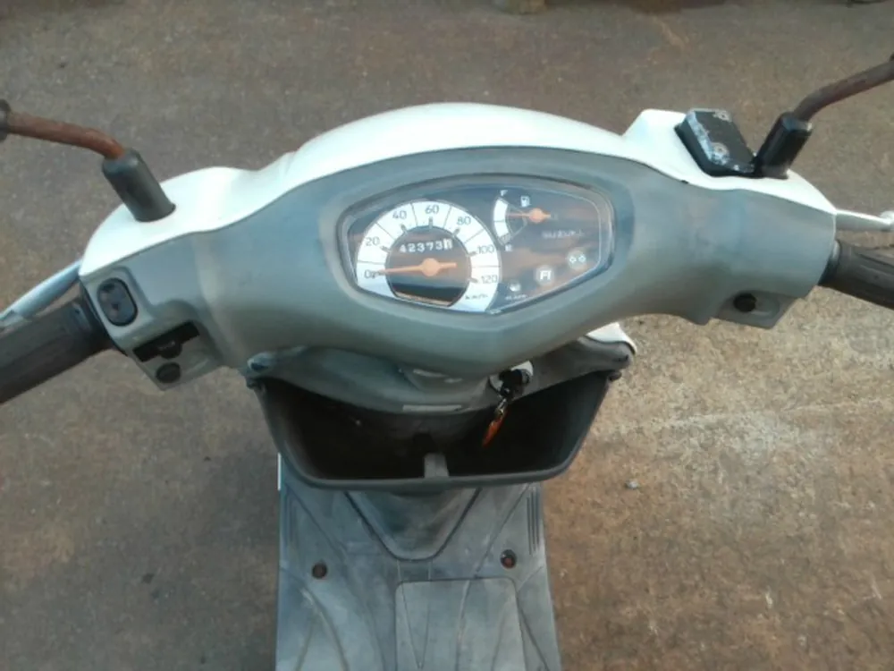 Suzuki Address V125 2021, чёрный, оранжевый, фото 3