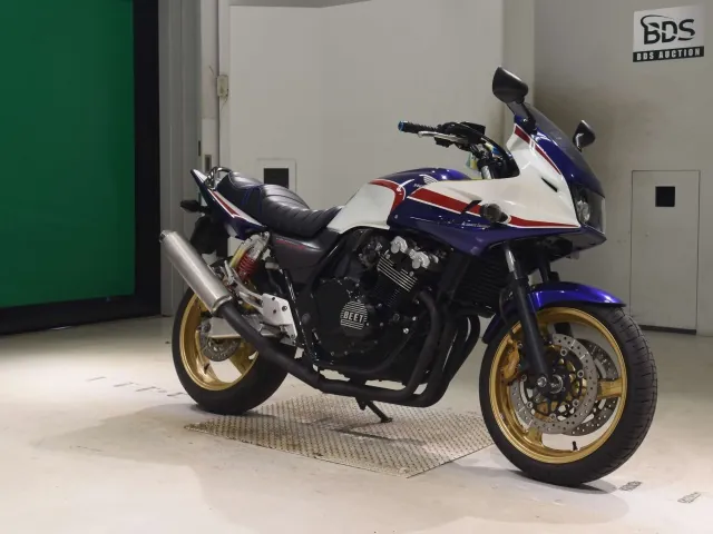 Honda CB400 Super Four 2006, белый, синий, фото 3