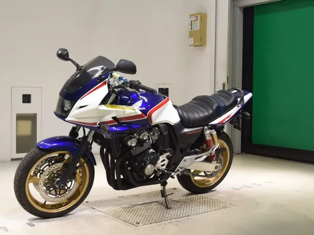 Honda CB400 Super Four 2006, белый, синий, фото 4