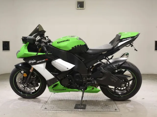 Kawasaki ZX-10R 2015, white | green, фото 2