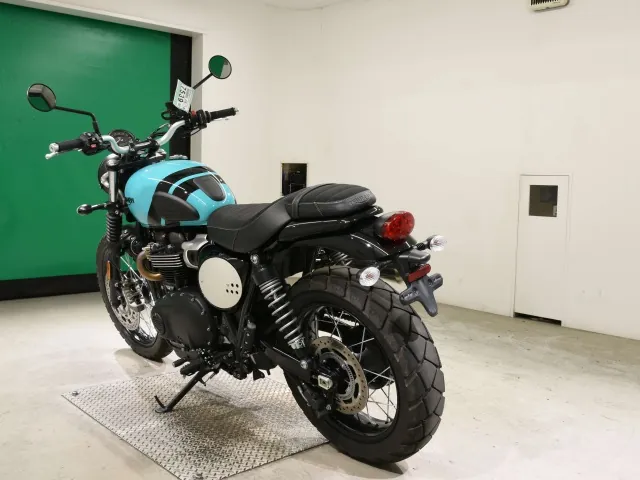 Triumph Scrambler 2025, black | blue, фото 6