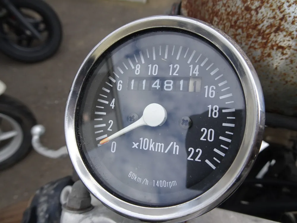 Yamaha SR400 1995, чёрный, фото 3